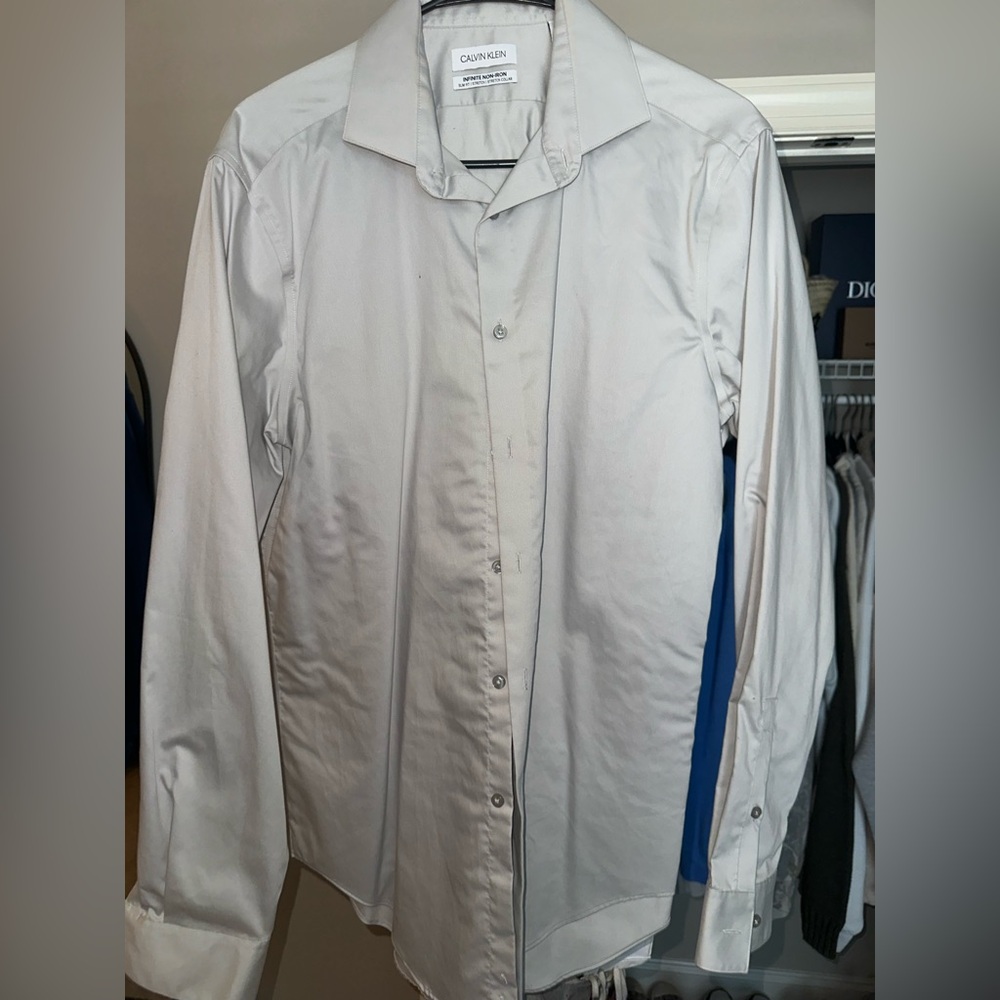 Calvin Klein Silver Dress Shirt